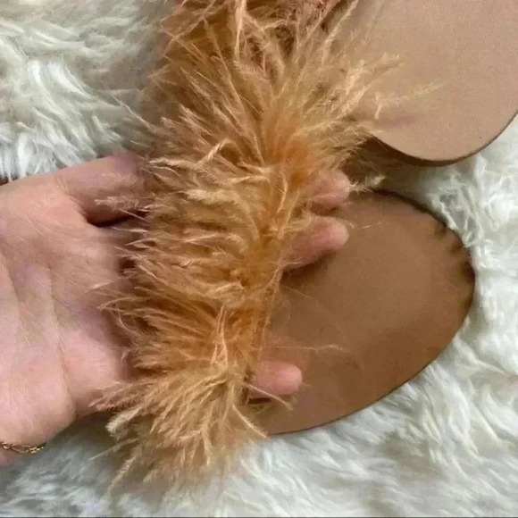 CHARLOTTE STONE Yvonne Ostrich Feather Sandals - Picture 7 of 11